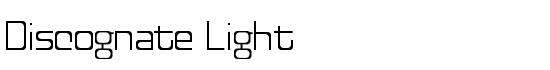 Discognate Light - Download Thousands of Free Fonts at FontZone.net
