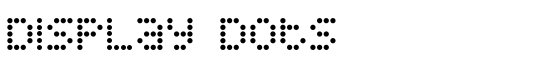 Display Dots - Download Thousands of Free Fonts at FontZone.net
