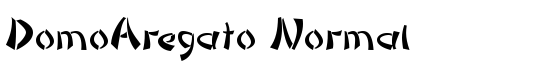 DomoAregato Normal - Download Thousands of Free Fonts at FontZone.net