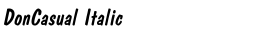 DonCasual Italic - Download Thousands of Free Fonts at FontZone.net