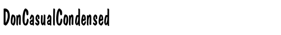 DonCasualCondensed - Download Thousands of Free Fonts at FontZone.net