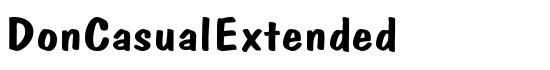 DonCasualExtended - Download Thousands of Free Fonts at FontZone.net