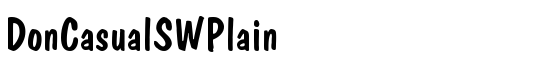 DonCasualSWPlain - Download Thousands of Free Fonts at FontZone.net