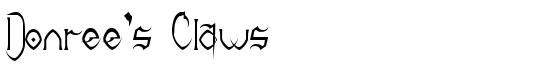 Donree's Claws - Download Thousands of Free Fonts at FontZone.net