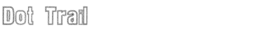 Dot Trail - Download Thousands of Free Fonts at FontZone.net