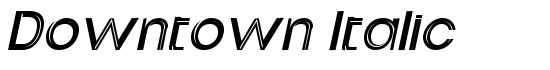 Downtown Italic - Download Thousands of Free Fonts at FontZone.net