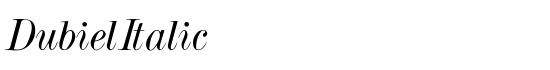 DubielItalic - Download Thousands of Free Fonts at FontZone.net
