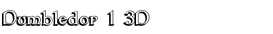 Dumbledor 1 3D - Download Thousands of Free Fonts at FontZone.net