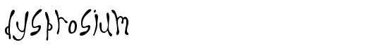 Dysprosium - Download Thousands of Free Fonts at FontZone.net