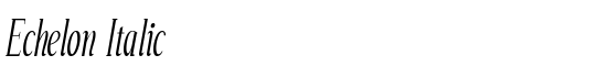Echelon Italic - Download Thousands of Free Fonts at FontZone.net