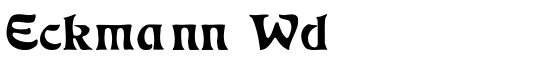 Eckmann Wd - Download Thousands of Free Fonts at FontZone.net