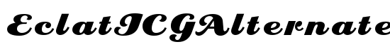 EclatICGAlternate - Download Thousands of Free Fonts at FontZone.net