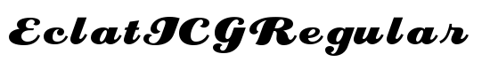 EclatICGRegular - Download Thousands of Free Fonts at FontZone.net
