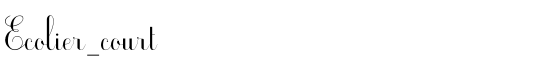 Ecolier_court - Download Thousands of Free Fonts at FontZone.net