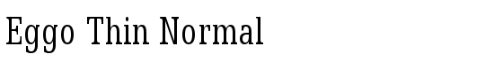 Eggo Thin Normal - Download Thousands of Free Fonts at FontZone.net
