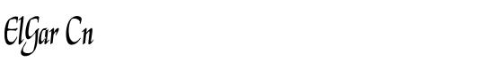 ElGar Cn - Download Thousands of Free Fonts at FontZone.net