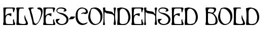 Elves-Condensed Bold - Download Thousands of Free Fonts at FontZone.net