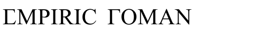 Empiric Roman - Download Thousands of Free Fonts at FontZone.net