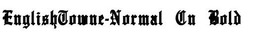 EnglishTowne-Normal Cn Bold - Download Thousands of Free Fonts at FontZone.net