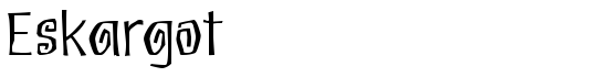 Eskargot - Download Thousands of Free Fonts at FontZone.net