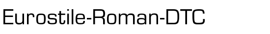 Eurostile-Roman-DTC - Download Thousands of Free Fonts at FontZone.net
