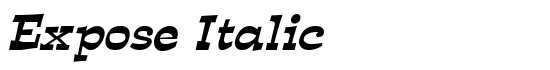 Expose Italic - Download Thousands of Free Fonts at FontZone.net