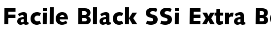 Facile Black SSi Extra Bold - Download Thousands of Free Fonts at FontZone.net