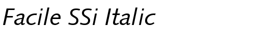Facile SSi Italic - Download Thousands of Free Fonts at FontZone.net