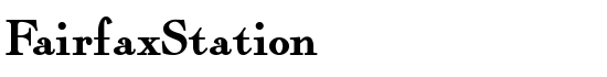 FairfaxStation - Download Thousands of Free Fonts at FontZone.net