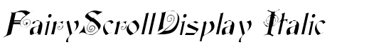 FairyScrollDisplay Italic - Download Thousands of Free Fonts at FontZone.net