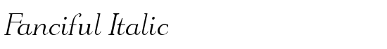Fanciful Italic - Download Thousands of Free Fonts at FontZone.net