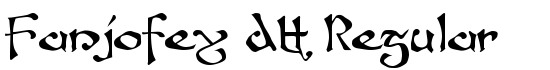 Fanjofey AH Regular - Download Thousands of Free Fonts at FontZone.net