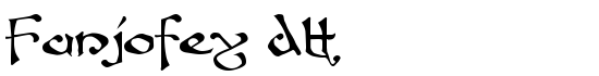 Fanjofey AH - Download Thousands of Free Fonts at FontZone.net