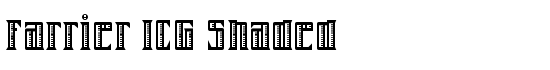 Farrier ICG Shaded - Download Thousands of Free Fonts at FontZone.net