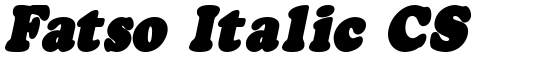 Fatso Italic CS - Download Thousands of Free Fonts at FontZone.net