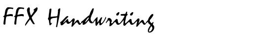 FFX Handwriting - Download Thousands of Free Fonts at FontZone.net