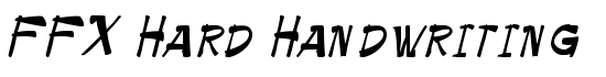 FFX Hard Handwriting - Download Thousands of Free Fonts at FontZone.net