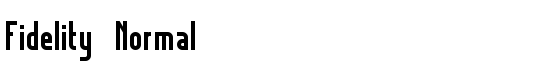 Fidelity  Normal - Download Thousands of Free Fonts at FontZone.net