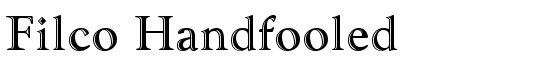 Filco Handfooled - Download Thousands of Free Fonts at FontZone.net