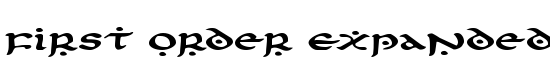 First Order Expanded - Download Thousands of Free Fonts at FontZone.net
