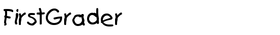 FirstGrader - Download Thousands of Free Fonts at FontZone.net