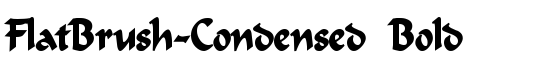 FlatBrush-Condensed Bold - Download Thousands of Free Fonts at FontZone.net