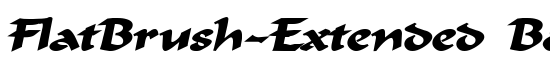 FlatBrush-Extended Bold Italic - Download Thousands of Free Fonts at FontZone.net
