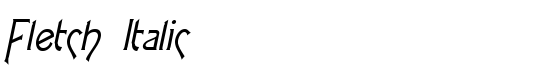 Fletch Italic - Download Thousands of Free Fonts at FontZone.net