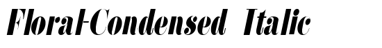 Floral-Condensed Italic - Download Thousands of Free Fonts at FontZone.net