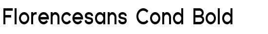 Florencesans Cond Bold - Download Thousands of Free Fonts at FontZone.net