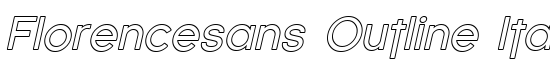 Florencesans Outline Italic - Download Thousands of Free Fonts at FontZone.net