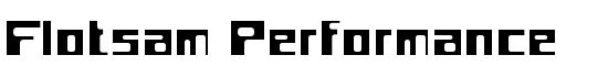 Flotsam Performance - Download Thousands of Free Fonts at FontZone.net