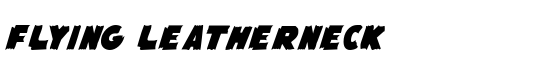 Flying Leatherneck - Download Thousands of Free Fonts at FontZone.net