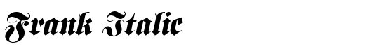 Frank Italic - Download Thousands of Free Fonts at FontZone.net